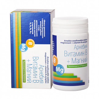 Арнебия магний+витамин b таблетки покрытые оболочкой 132г 60 шт