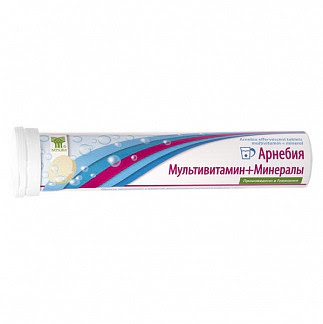 Арнебия мультивитамин + минералы таблетки шипучие 45г 20 шт