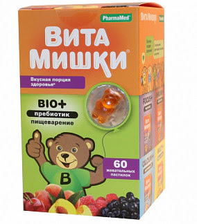 Кидс формула витамишки био+ пастилки жевательные 60 шт