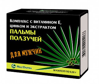 Комплекс витамин е цинк экстракт пальмы ползучей капсулы 30 шт