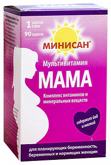 Минисан мультивитамин мама таблетки 90 шт