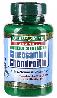 Нэйчес баунти таблетки глюкозамин-хондроитин плюс с кальцием и витамином д 120 шт