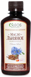 Олеос масло пищевое льняное (бад) 500мл