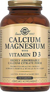 Солгар кальций-магний с витамином d3 таблетки 150 шт