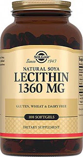 Солгар лецитин соевый натуральный капсулы 100 шт