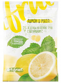 Виталор карамель леденцовая лимон-мята + витамин с 60г