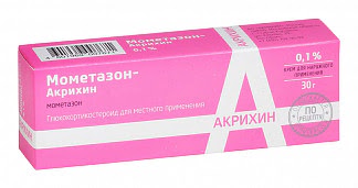 Мометазон-акрихин 01% 30г крем для наружного применения