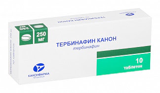 Тербинафин канон 250мг 10 шт таблетки