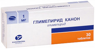 Глимепирид канон 1мг 30 шт таблетки