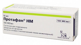 Протафан hm 100ме-мл 10мл суспензия для подкожного введения флакон