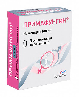 Примафунгин 100мг 3 шт суппозитории вагинальные