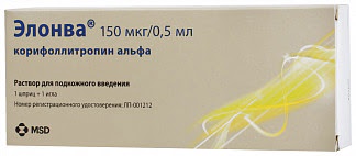 Элонва 150мкг 05мл 1 шт раствор для подкожного введения vetter pharma-fertigung