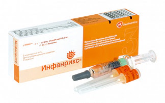 Вакцина инфанрикс 05мл-доза 1 шт суспензия для инъекций