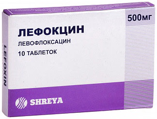 Лефокцин 500мг 10 шт таблетки покрытые пленочной оболочкой