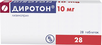 Диротон 10мг 28 шт таблетки