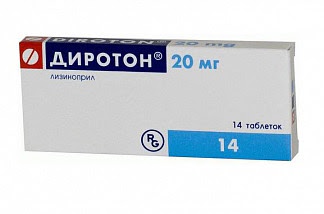Диротон 20мг 14 шт таблетки