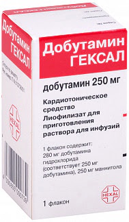 Добутамин гексал 250мг 1 шт лиофилизат для приготовления раствора для инфузий