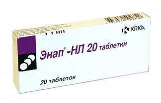 Энап-hл 20 20 шт таблетки