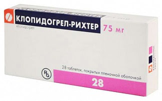Клопидогрел-рихтер 75мг 28 шт таблетки покрытые пленочной оболочкой
