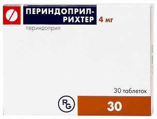 Периндоприл-рихтер 4мг 30 шт таблетки