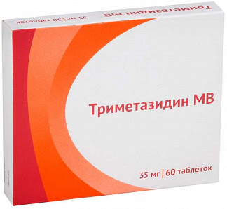 Триметазидин мв 35мг 60 шт таблетки пролонгированного действия покрытые пленочной оболочкой