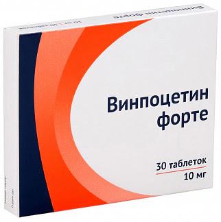 Винпоцетин форте 10мг 30 шт таблетки
