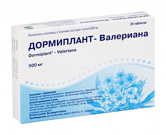 Дормиплант-валериана 25 шт таблетки покрытые пленочной оболочкой