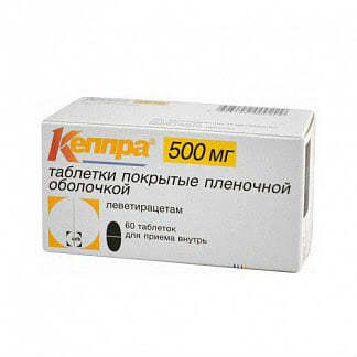 Кеппра 500мг 60 шт таблетки