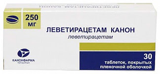 Леветирацетам канон 250мг 30 шт таблетки покрытые пленочной оболочкой