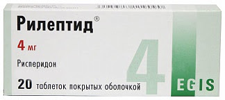 Рилептид 4мг 20 шт таблетки покрытые пленочной оболочкой