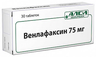 Венлафаксин 75мг 30 шт таблетки