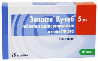 Заласта ку-таб 5мг 28 шт таблетки диспергируемые в полости рта