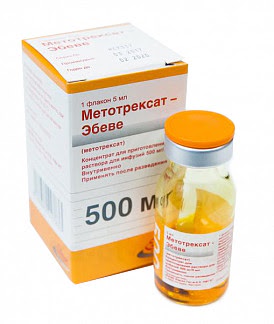 Метотрексат-эбеве 500мг-5мл 1 шт концентрат для приготовления раствора для инфузий