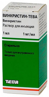 Винкристин-тева 1мг-мл 1мл 1 шт раствор для внутривенного введения