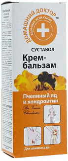 Домашний доктор крем-бальзам пчелиный яд и хондроитин 75мл