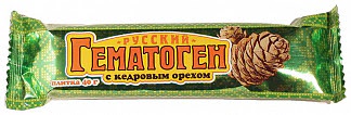 Гематоген русский с кедровым орехом 40г