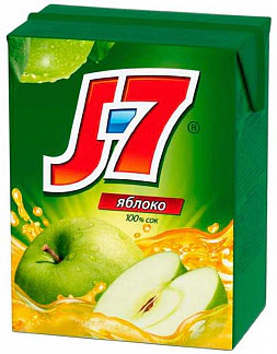 J7 сок яблоко 02л